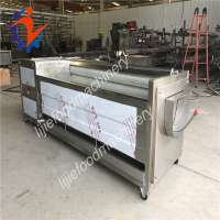 High Output Brush Type Potato Washing and Peeling Machine