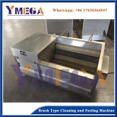 Potato/Sweet Potato/Carrot Washing Cleaning and Peeling Machine with Brush Rollers